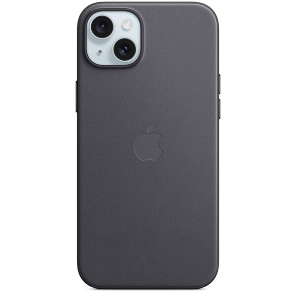 Apple - FineWoven Backcover MagSafe voor Apple iPhone 15 Plus - Black