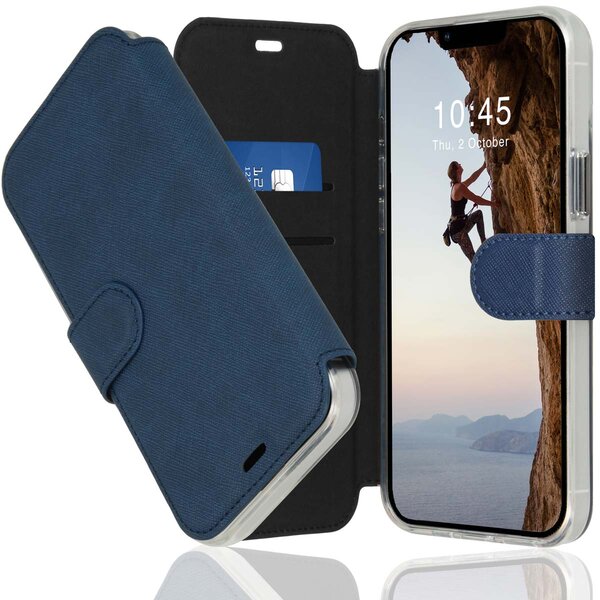 Accezz - Xtreme Wallet Bookcase voor Apple iPhone 14 Plus - Dark Blue