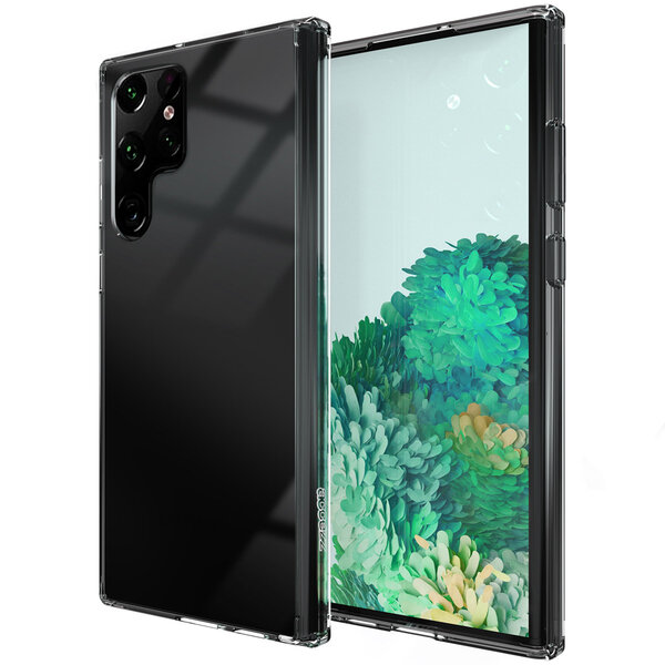 Accezz - Xtreme Impact Backcover voor Samsung Galaxy S22 Ultra - Transparent