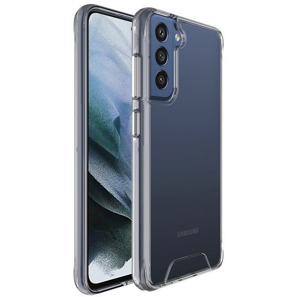 Accezz - Xtreme Impact Backcover voor Samsung Galaxy S21 FE - Transparent