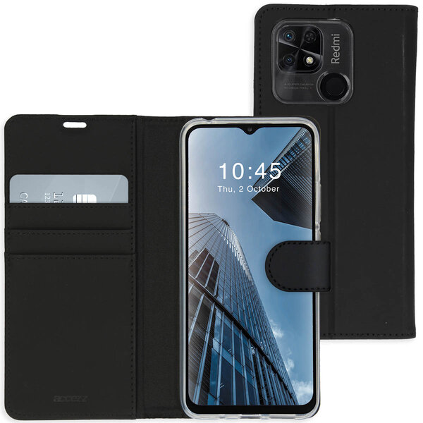 Accezz - Wallet Softcase Bookcase voor Xiaomi Redmi 10C - Black