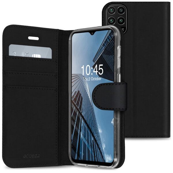 Accezz - Wallet Softcase Bookcase voor Xiaomi Mi 10 Lite - Black