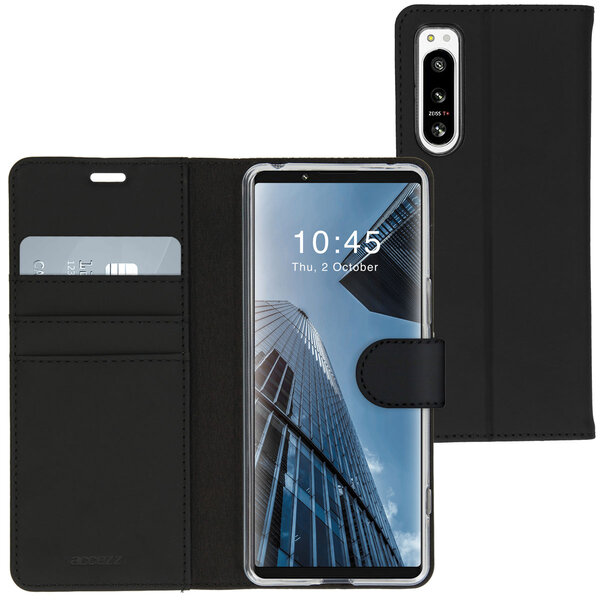 Accezz - Wallet Softcase Bookcase voor Sony Xperia 5 IV - Black