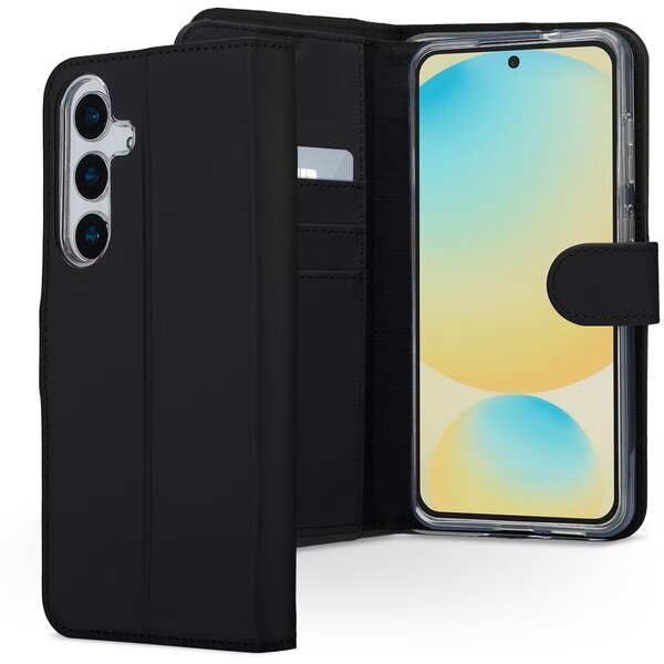 Accezz - Wallet Softcase Bookcase voor Samsung Galaxy S25 FE - Black