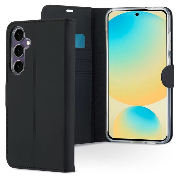 Accezz - Wallet Softcase Bookcase pour Samsung Galaxy S24 FE - Black