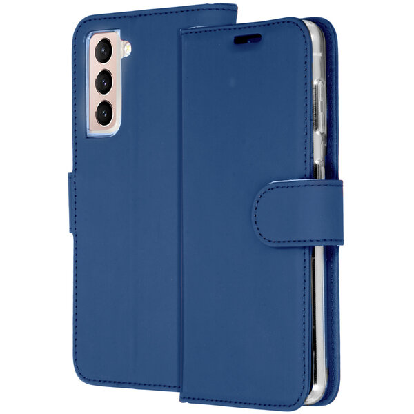 Accezz - Wallet Softcase Bookcase voor Samsung Galaxy S21 - Dark Blue