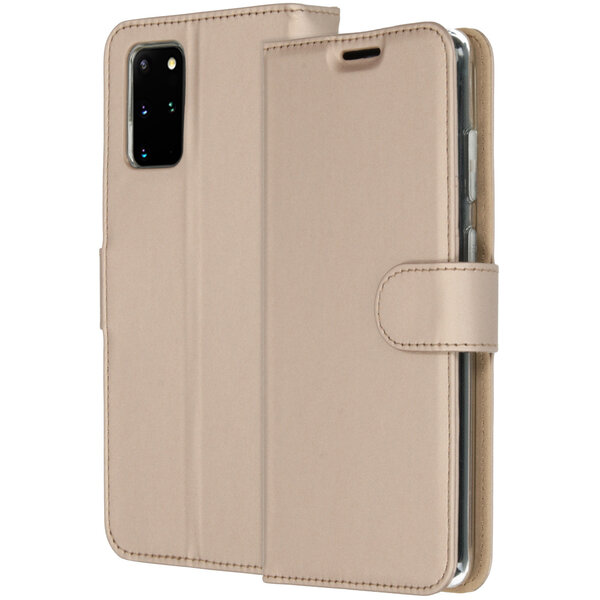 Accezz - Wallet Softcase Bookcase voor Samsung Galaxy S20 Plus - Gold