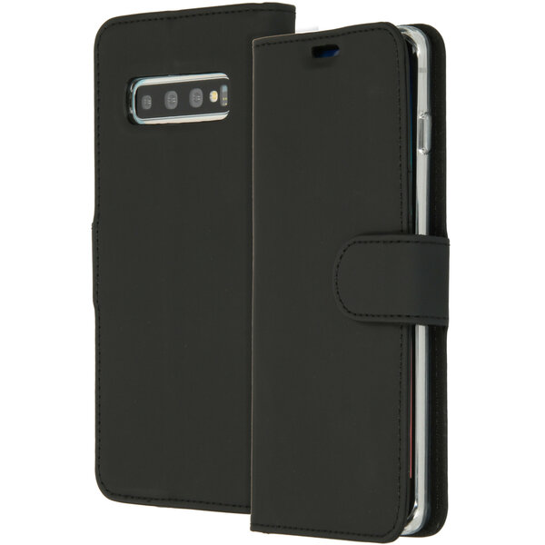 Accezz - Wallet Softcase Bookcase voor Samsung Galaxy S10 - Black