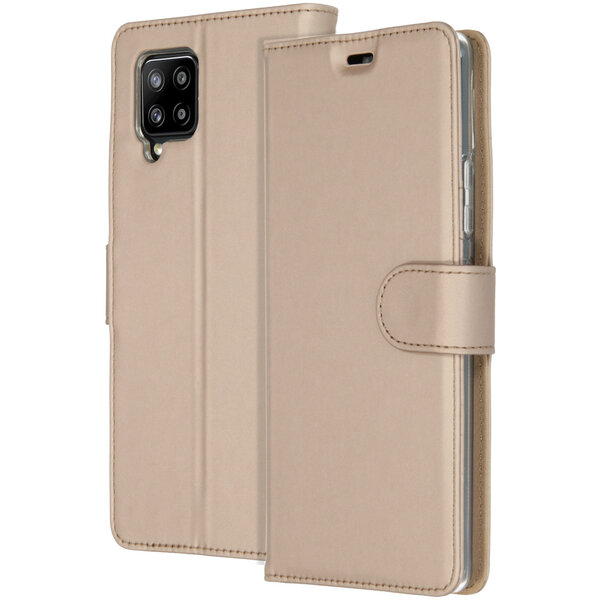 Accezz - Wallet Softcase Bookcase voor Samsung Galaxy A42 - Gold