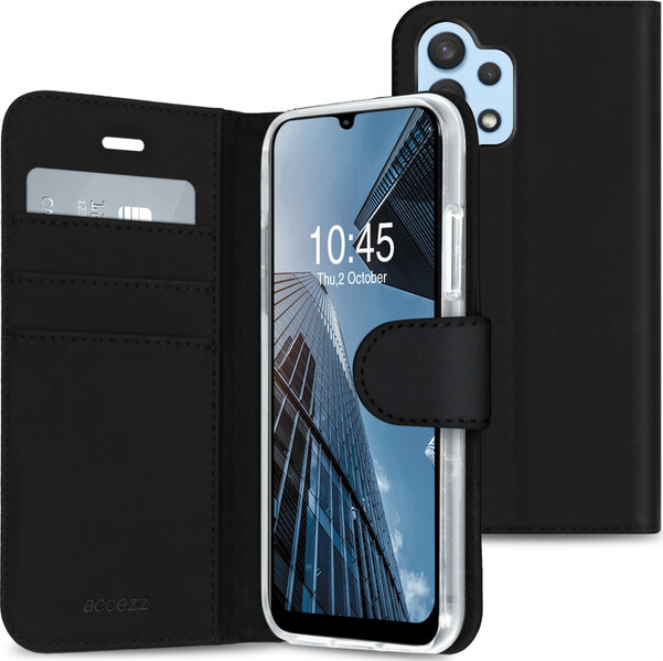 Accezz - Wallet Softcase Bookcase voor Samsung Galaxy A32 (4G) - Black