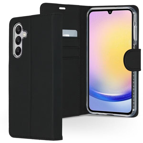 Accezz - Wallet Softcase Bookcase voor Samsung Galaxy A25 (5G) - Black