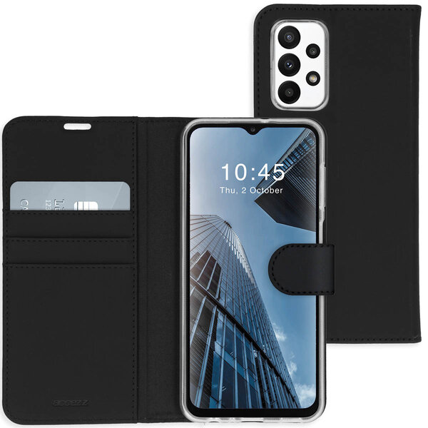 Accezz - Wallet Softcase Bookcase voor Samsung Galaxy A23 (5G) - Black