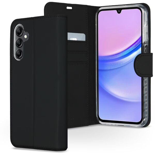Accezz - Wallet Softcase Bookcase voor Samsung Galaxy A15 (5G/4G) - Black