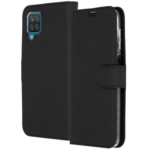 Accezz - Wallet Softcase Bookcase voor Samsung Galaxy A12 - Black