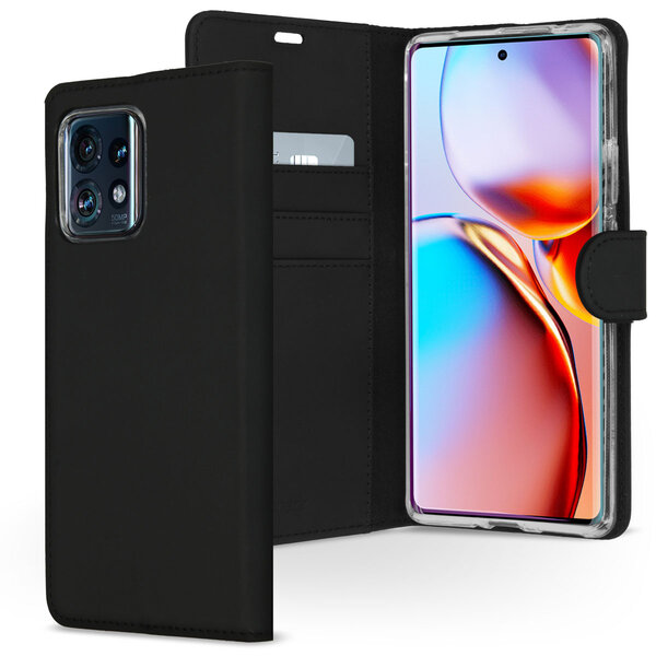 Accezz - Wallet Softcase Bookcase voor Motorola Edge 40 Pro - Black