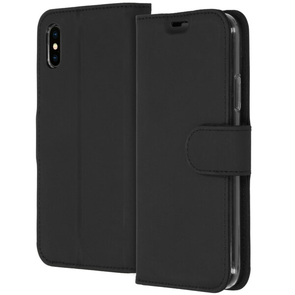 Accezz - Wallet Softcase Bookcase pour Apple iPhone X / Xs - Black
