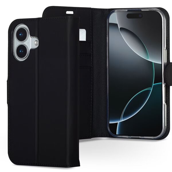 Accezz - Wallet Softcase Bookcase voor Apple iPhone 17 - Black