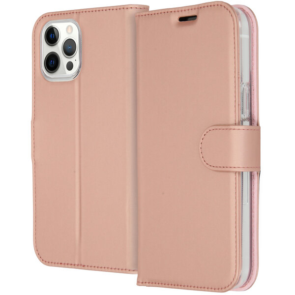 Accezz - Wallet Softcase Bookcase voor Apple iPhone 12 Pro Max - Rose Gold