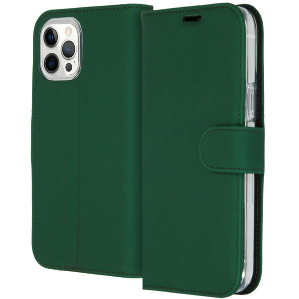 Accezz - Wallet Softcase Bookcase voor Apple iPhone 12 Pro Max - Green