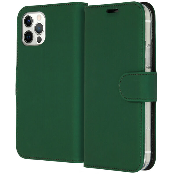 Accezz - Wallet Softcase Bookcase voor Apple iPhone 12 (Pro) - Green