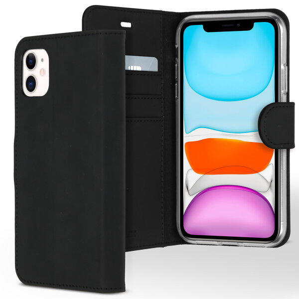 Accezz - Wallet Softcase Bookcase voor Apple iPhone 11 - Black