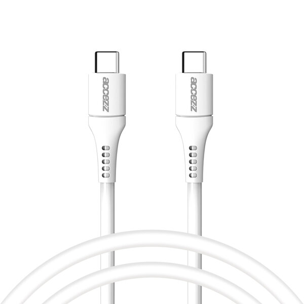 Accezz - USB-C vers USB-C c&acirc;ble - 1 m - White