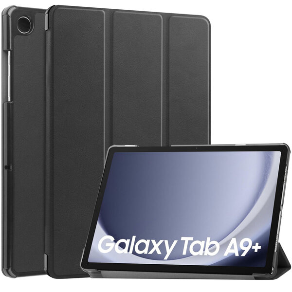 Accezz - Trifold Bookcase voor Samsung Galaxy Tab A9 Plus - Black