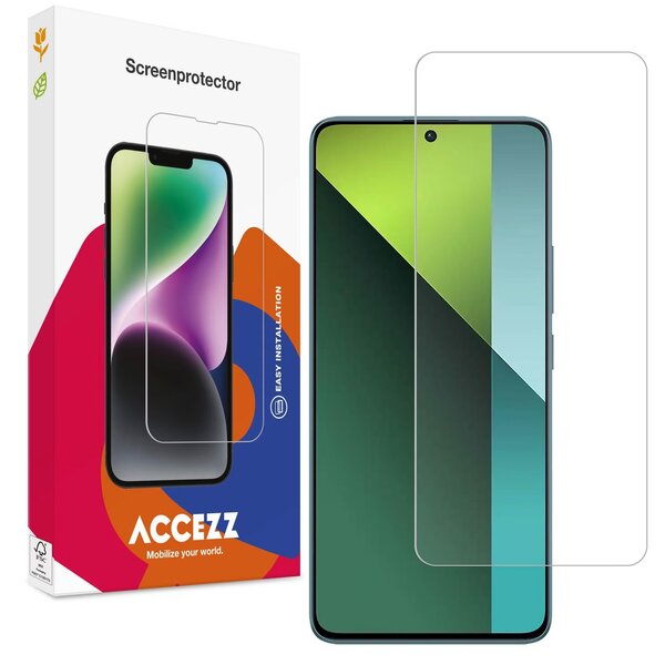 Accezz - Tempered Glass Screenprotector voor Xiaomi Redmi Note 13 Pro (5G) / POCO X6 - Transparent