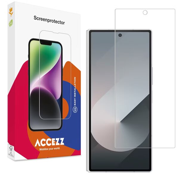 Accezz - Tempered Glass Screenprotector voor Samsung Galaxy Z Fold 7 - Transparent