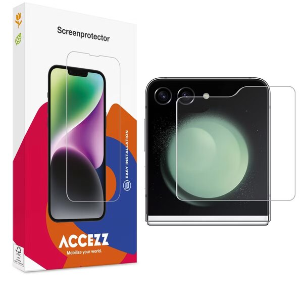 Accezz - Tempered Glass Screenprotector voor Samsung Galaxy Z Flip 5 / 6 / 7 FE - Transparent