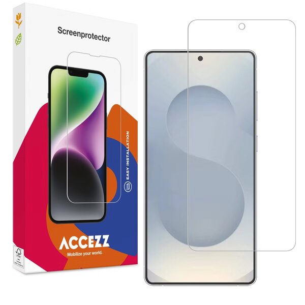 Accezz - Tempered Glass Screenprotector voor Samsung Galaxy S25 Edge - Transparent