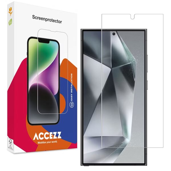Accezz - Tempered Glass Screenprotector voor Samsung Galaxy S24 Ultra - Transparent