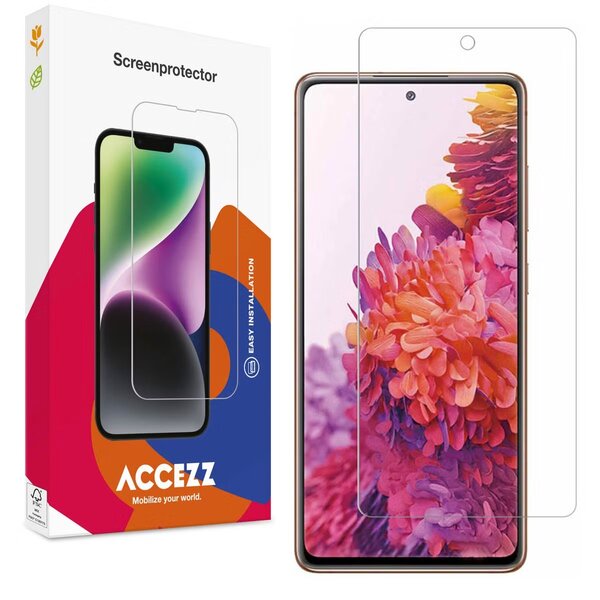 Accezz - Tempered Glass Screenprotector voor Samsung Galaxy S20 FE - Transparent