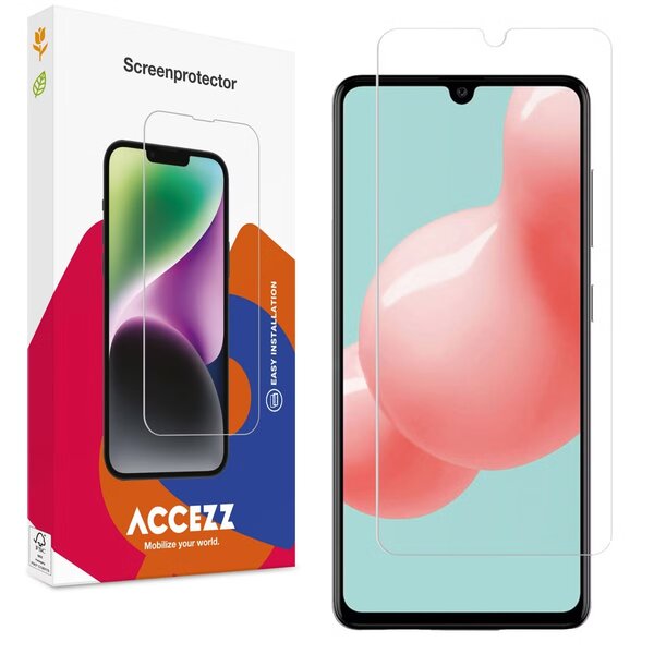 Accezz - Tempered Glass Screenprotector voor Samsung Galaxy A41 - Transparent