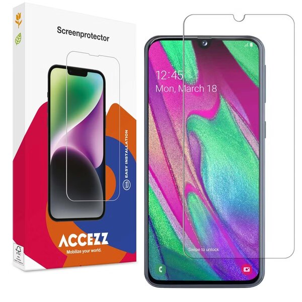 Accezz - Tempered Glass Screenprotector voor Samsung Galaxy A40 - Transparent