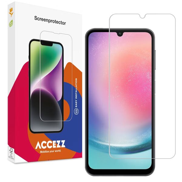 Accezz - Tempered Glass Screenprotector voor Samsung Galaxy A25 (5G) - Transparent
