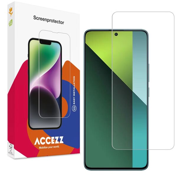 Accezz - Tempered Glass Screenprotector voor POCO X6 Pro - Transparent