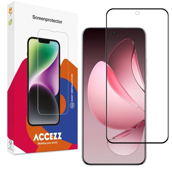 Accezz - Tempered Glass Screenprotector voor OPPO Reno 13 Pro - Transparent