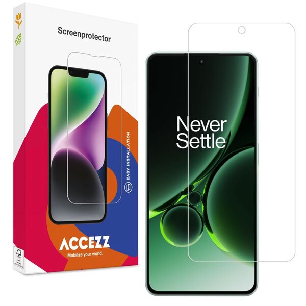 Accezz - Tempered Glass Screenprotector voor OnePlus Nord 3 / 4 - Transparent