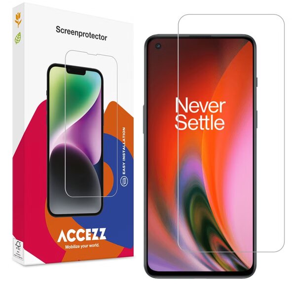 Accezz - Tempered Glass Screenprotector voor OnePlus Nord 2 - Transparent