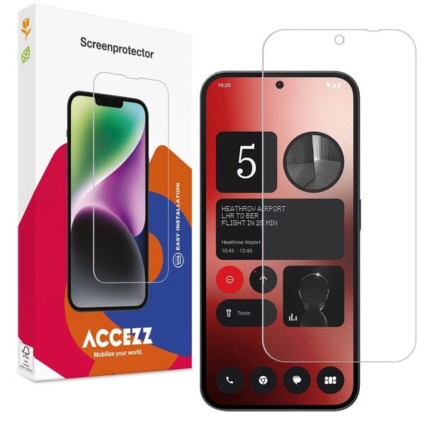 Accezz - Tempered Glass Screenprotector voor Nothing Phone (2a) - Transparent
