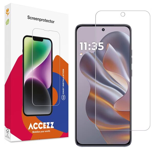 Accezz - Tempered Glass Screenprotector voor Motorola Thinkphone 25 / Edge 50 Neo / Edge 60 Neo - Transparent