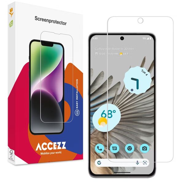 Accezz - Tempered Glass Screenprotector voor Google Pixel 8 - Transparent