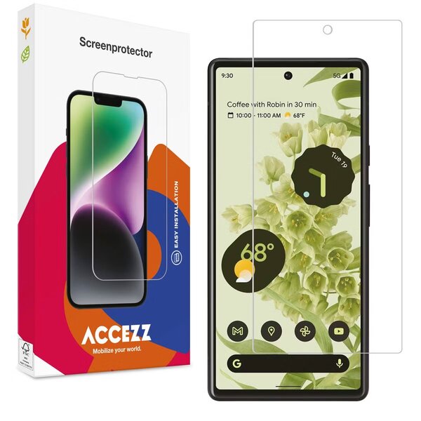 Accezz - Tempered Glass Screenprotector voor Google Pixel 6 - Transparent