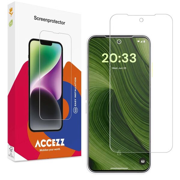 Accezz - Tempered Glass Screenprotector voor Fairphone 6 - Transparent