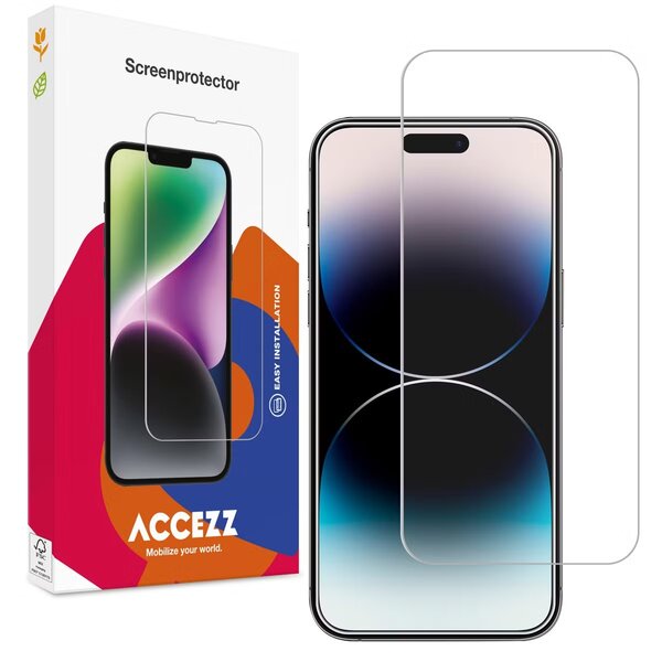 Accezz - Tempered Glass Screenprotector voor Apple iPhone 15 Plus / 15 Pro Max / 16 Plus - Transparent