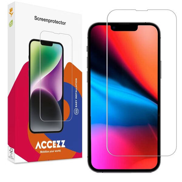 Accezz - Tempered Glass Screenprotector voor Apple iPhone 13 Pro Max / 14 Plus - Transparent