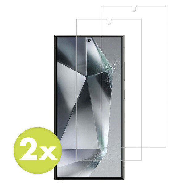 Accezz - Tempered Glass Screenprotector 2-pack voor Samsung Galaxy S24 Ultra - Transparent