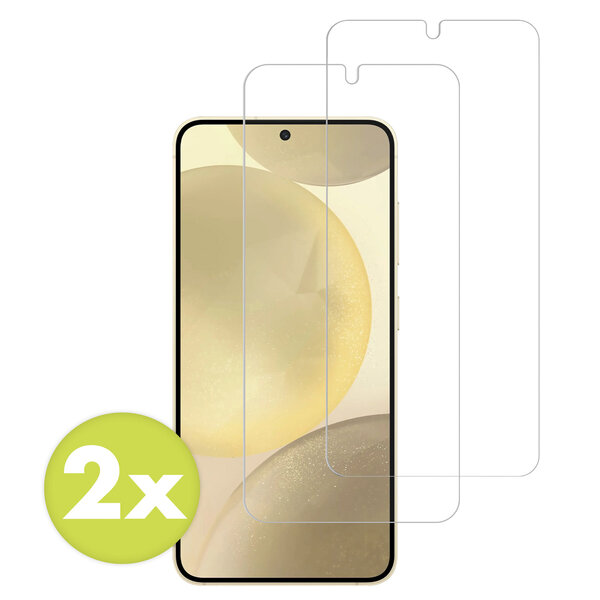 Accezz - Tempered Glass Screenprotector 2-pack voor Samsung Galaxy S24 Plus / S25 Plus - Transparent