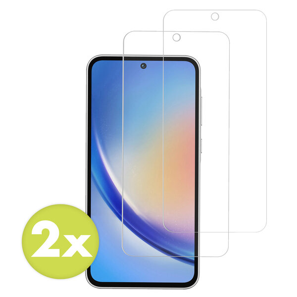 Accezz - Tempered Glass Screenprotector 2-pack voor Samsung Galaxy A35 / A55 - Transparent